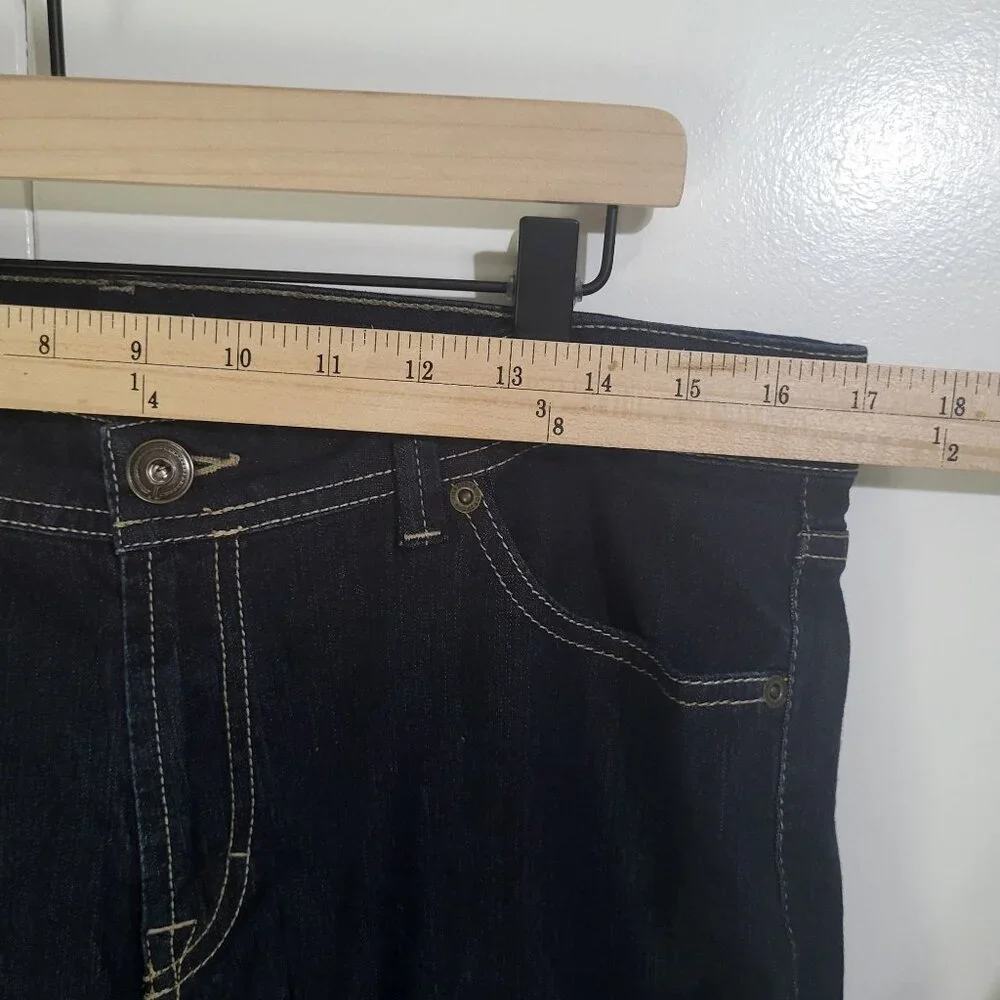 JORDACHE Women's SZ 12 Bootcut Jeans Dark Wash Y2K - Picture 7 of 11